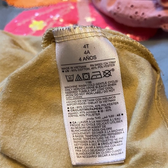 Girls 4T Clothing Bundle Old Navy, H&M, Pekkle Tops Hoodie Butterfly Fruit - Picture 12 of 12